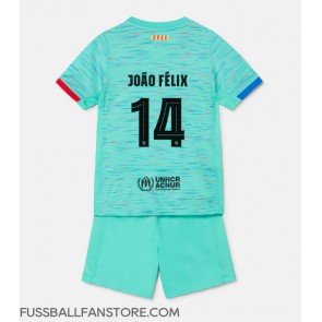 Barcelona Joao Felix #14 Replik 3rd trikot Kinder 2023-24 Kurzarm (+ Kurze Hosen)
